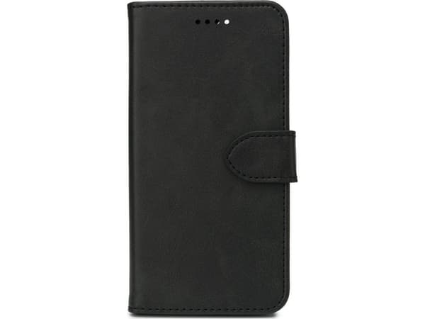 eSTUFF WALES - Vikbart fodral för mobiltelefon - polyuretan (PU) - svart - för Apple iPhone 12