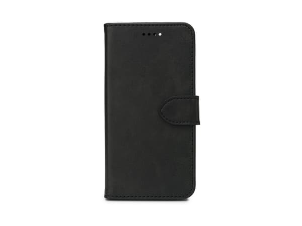 eSTUFF WALES - Lommebok for mobiltelefon - polyuretan (PU) - svart - for Apple iPhone 12
