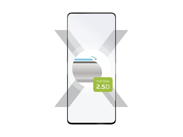 Fast Fast | FIXGFA-1163-BK | Skjermsparer | Infinix | Merk 30 PRO | Herdet glass | Svart | 2,5D