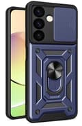 Miniatyrbild 1 av 3: Samsung Galaxy A35 5G Skal - Blått Med Linsskydd samt ställfunktion
