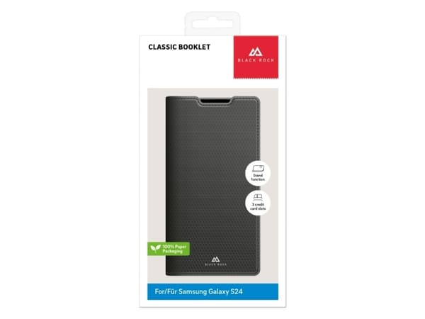 Black Rock The Classic, Folio, Samsung, Galaxy S24, 15,8 cm (6.2"), Sort