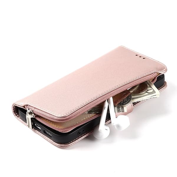 iPhone15ProMax - Fodral med Dragkedja, Flip-Fodral med Axelrem