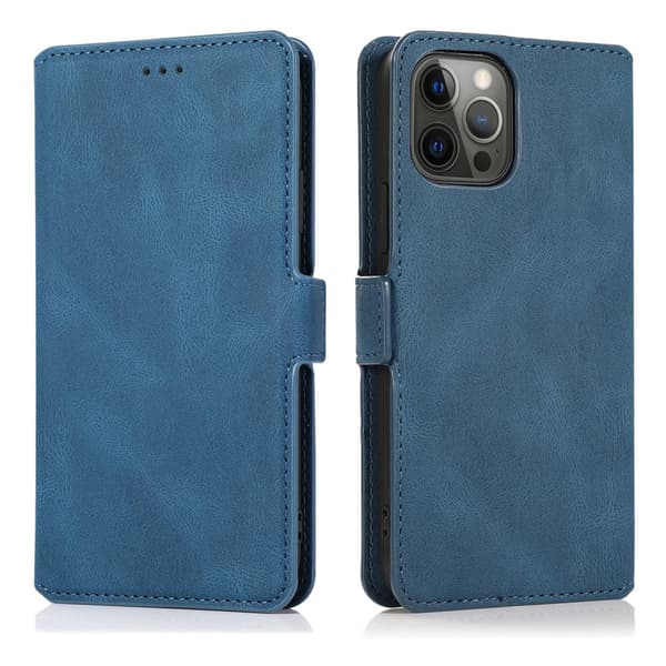 iPhone 15 Pro - Elegant Flip Fodral i Läder