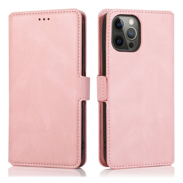 iPhone 15 Pro - Elegant Flip Fodral i Läder