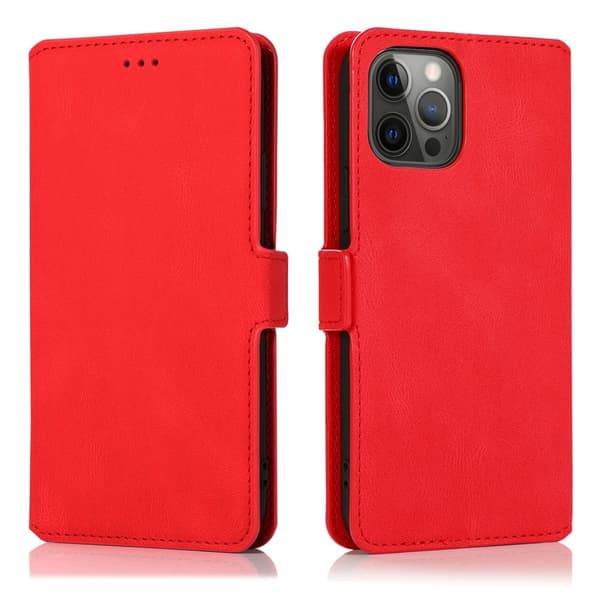 iPhone 15 Pro - Elegant Flip Fodral i Läder