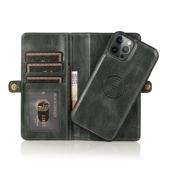 Elegant plånboksfodral i läder för iPhone 15 Pro Max