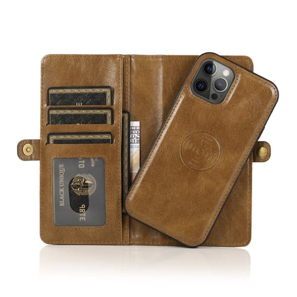 Elegant plånboksfodral i läder för iPhone 15 Pro Max