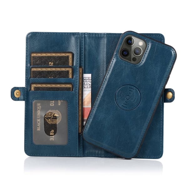 Elegant plånboksfodral i läder för iPhone 15 Pro Max