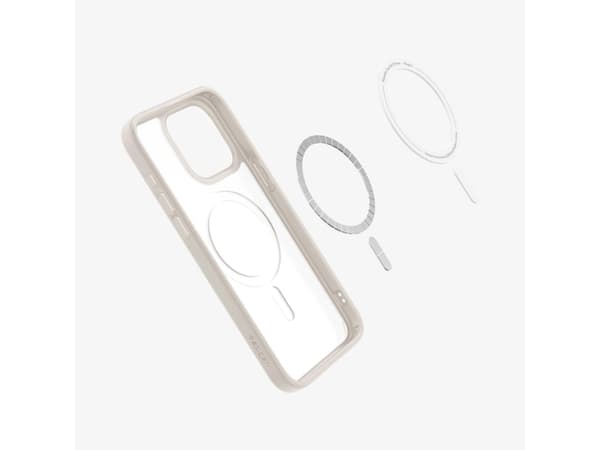 Spigen Ultra Hybrid (MagFit) iPhone 15 Pro Case Frost Natural Titanium, Cover, Apple, iPhone 15 Pro, 15.5 cm (6.1"), Titanium