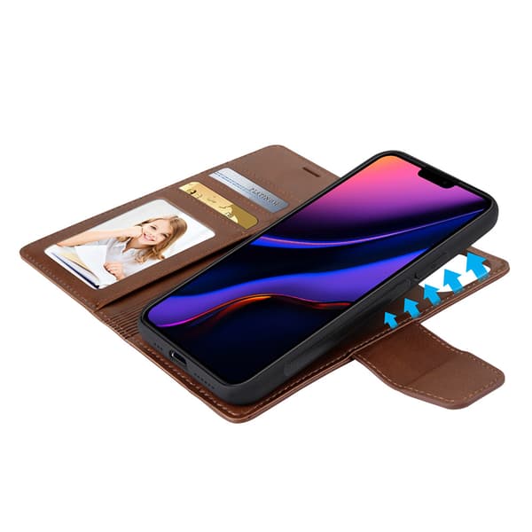 iPhone 13 - Stilsäkert Praktiskt Plånboksfodral (HANMAN)