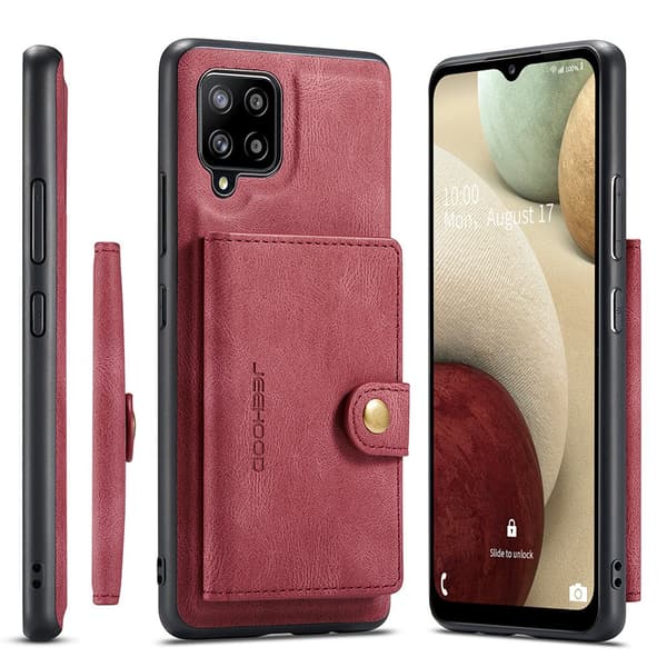 Samsung Galaxy A42 - Stilsäkert Skal med Korthållare
