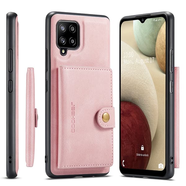Samsung Galaxy A42 - Stilsäkert Skal med Korthållare