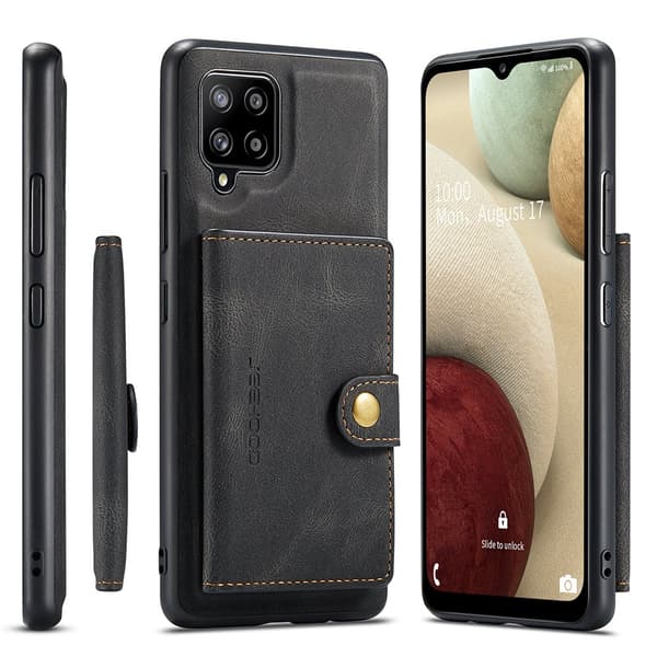 Samsung Galaxy A42 - Stilsäkert Skal med Korthållare