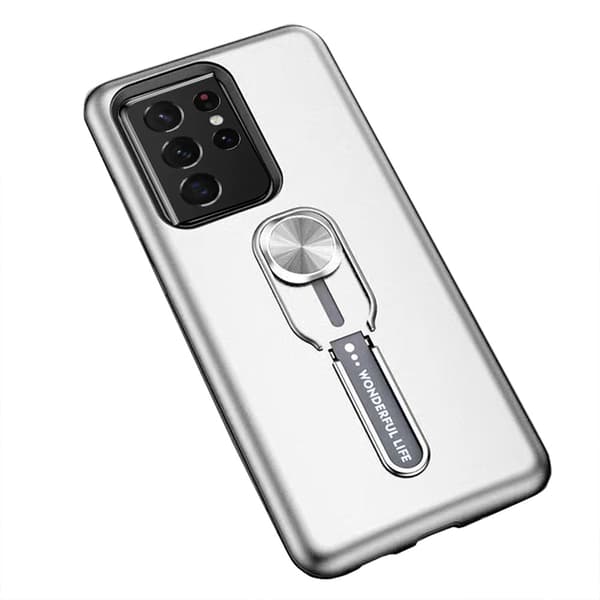 Samsung Galaxy S21 Ultra - Genomtänkt Skyddsskal med Hållare