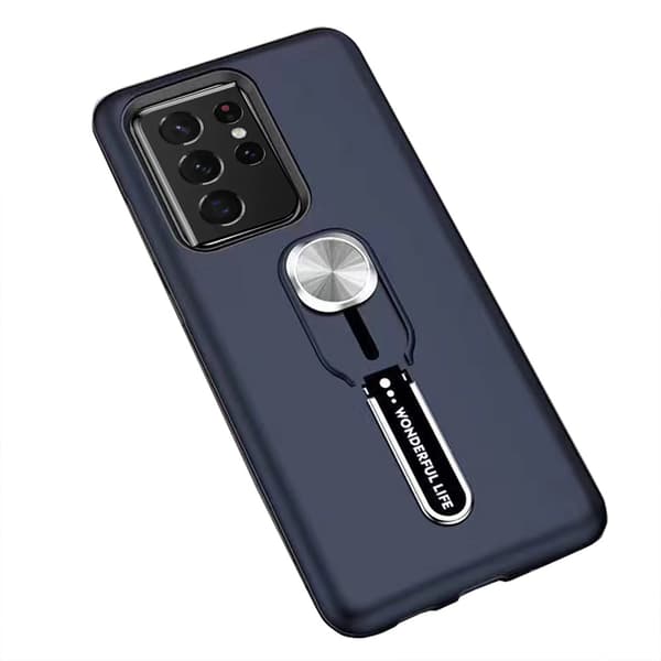Samsung Galaxy S21 Ultra - Genomtänkt Skyddsskal med Hållare