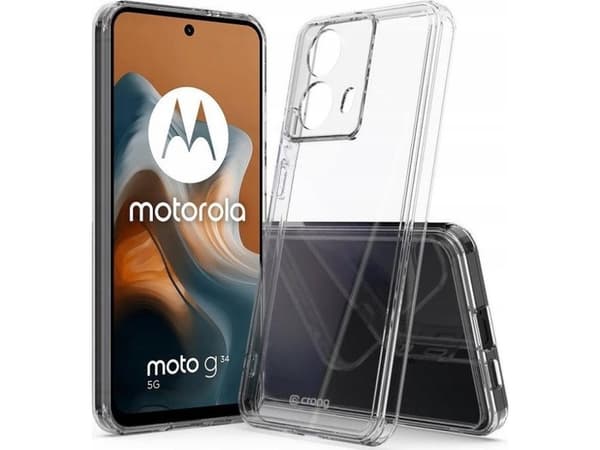 Crong Crong Crystal Shield Cover - Motorola Moto G34 Fodral (Transparent)