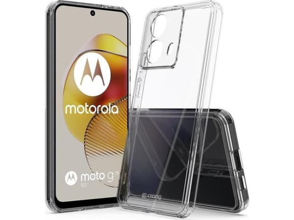 Crong Crong Crystal Shield-skydd - Motorola Moto G73-fodral (Transparent)
