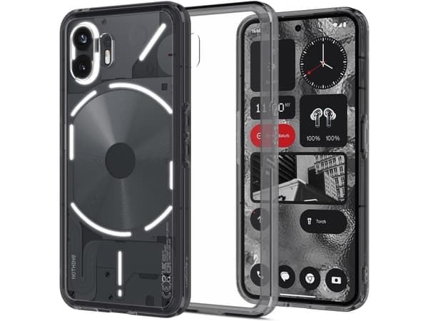 Spigen Ultra Hybrid - Baksidesskydd för mobiltelefon - polykarbonat, flexibel termoplastisk polyuretan (TPU) - rymdkristall - för Nothing Phone (2)