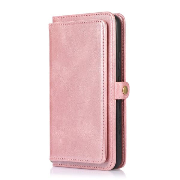 Samsung Galaxy S22 Plus - Kraftfullt Praktiskt Plånboksfodral Roséguld