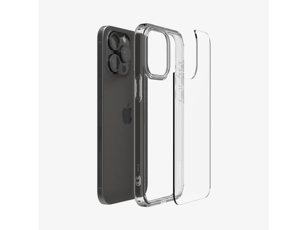 Spigen Ultra Hybrid, Omslag, Apple, iPhone 15 Pro, 15,5 cm (6.1"), Grå