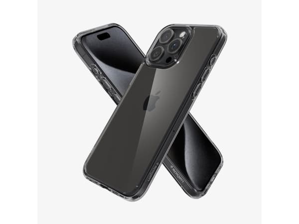 Spigen Ultra Hybrid, Omslag, Apple, iPhone 15 Pro, 15,5 cm (6.1"), Grå