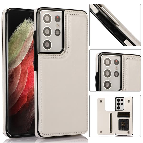 Samsung Galaxy S21 Ultra - Stilrent Skal med Korthållare
