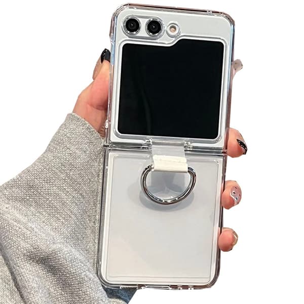 Samsung Galaxy Z Flip 5 - Skyddande Skal med Ringhållare