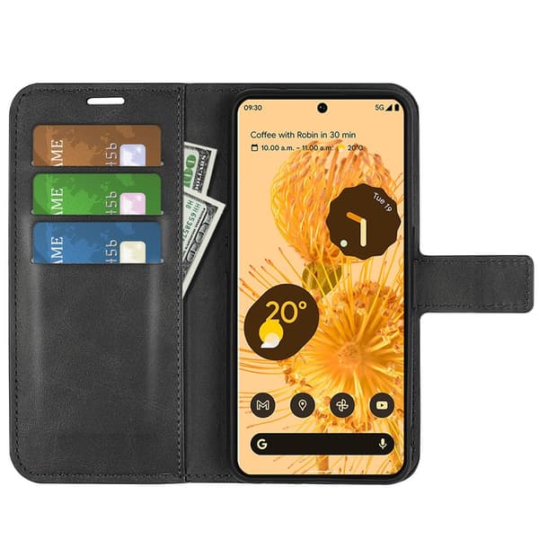 Leather Wallet Google Pixel 7 Pro Black