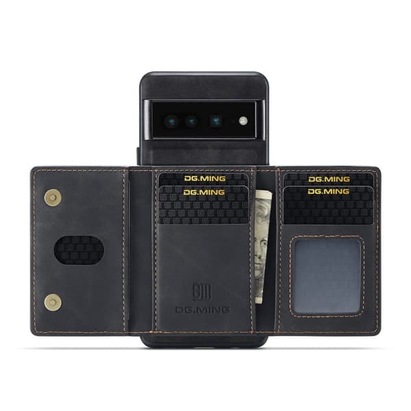 DG.MING Magnetic Card Slot Case Google Pixel 7 Pro Black