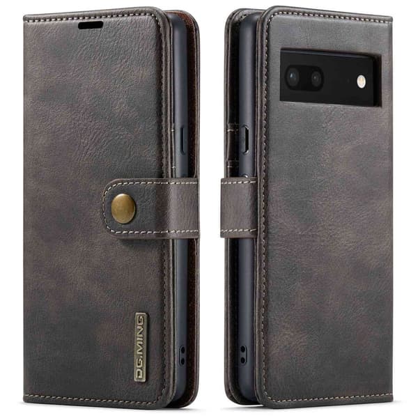 DG.MING 2-in-1 Magnet Wallet Google Pixel 7 Brown