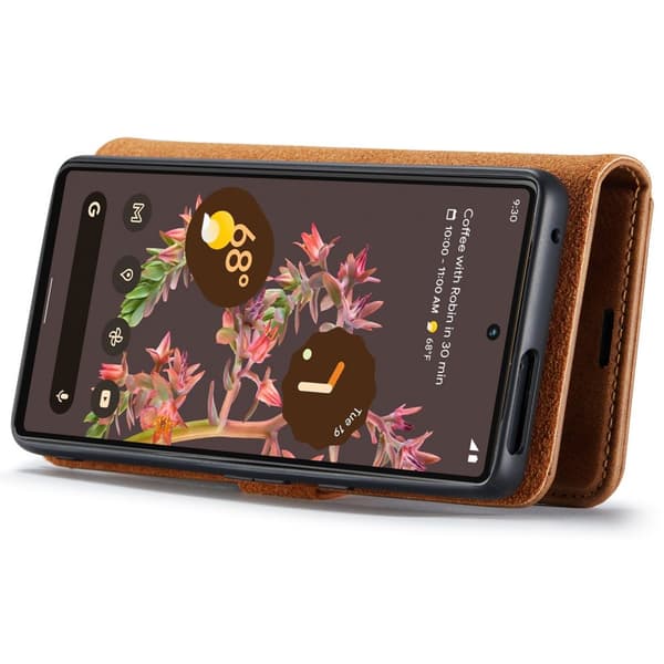 DG.MING 2-in-1 Magnet Wallet Google Pixel 7 Cognac