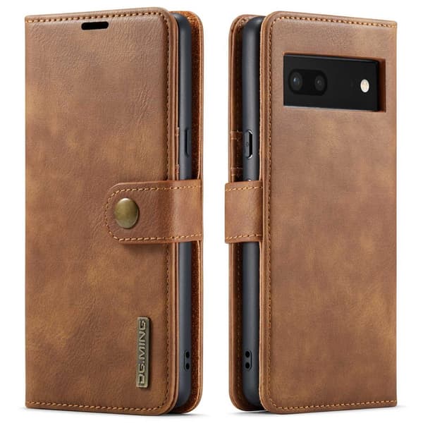 DG.MING 2-in-1 Magnet Wallet Google Pixel 7 Cognac