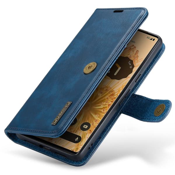 DG.MING 2-in-1 Magnet Wallet Google Pixel 7 Pro Blue
