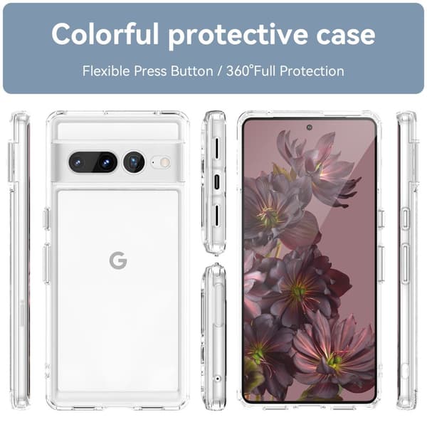 Hybrid Edge Case Google Pixel 7 Pro Transparent
