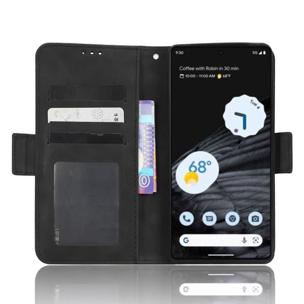 Multi Slot Plånboksfodral Google Pixel 7 Pro Svart