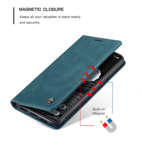 CaseMe Slim Plånboksfodral Google Pixel 7 Blå