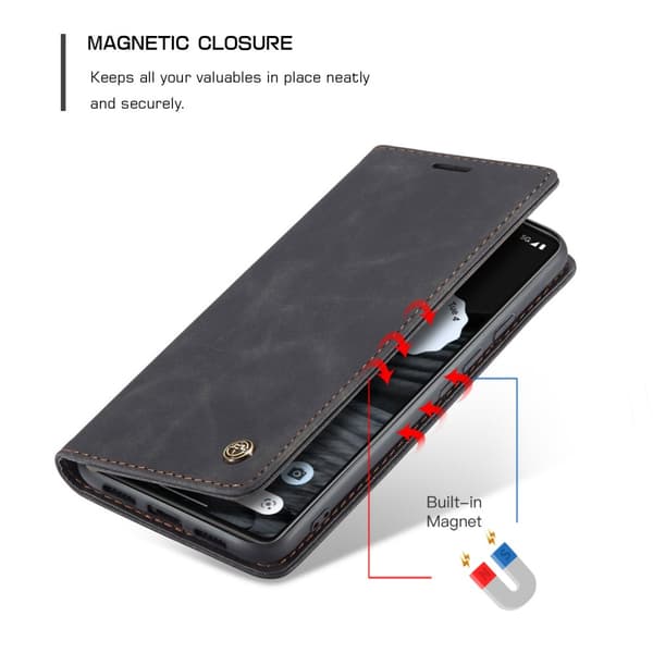 CaseMe Slim Plånboksfodral Google Pixel 7 Svart