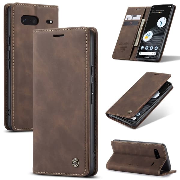 CaseMe Slim Plånboksfodral Google Pixel 7 Brun