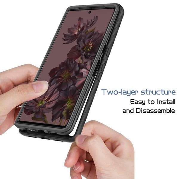 360 Full Cover Edge Case Google Pixel 7 Pro Black