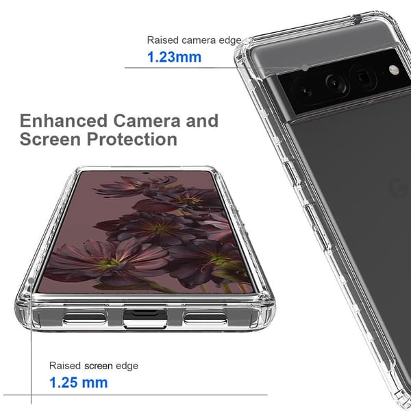 360 Full Cover Edge Case Google Pixel 7 Pro Transparent