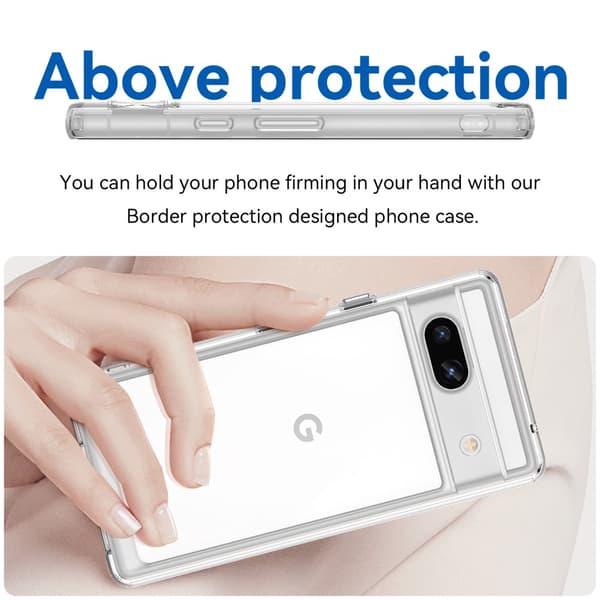 Hybrid Edge Case Google Pixel 7a Transparent