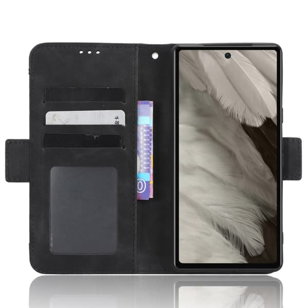 Multi Slot Plånboksfodral Google Pixel 7a Svart