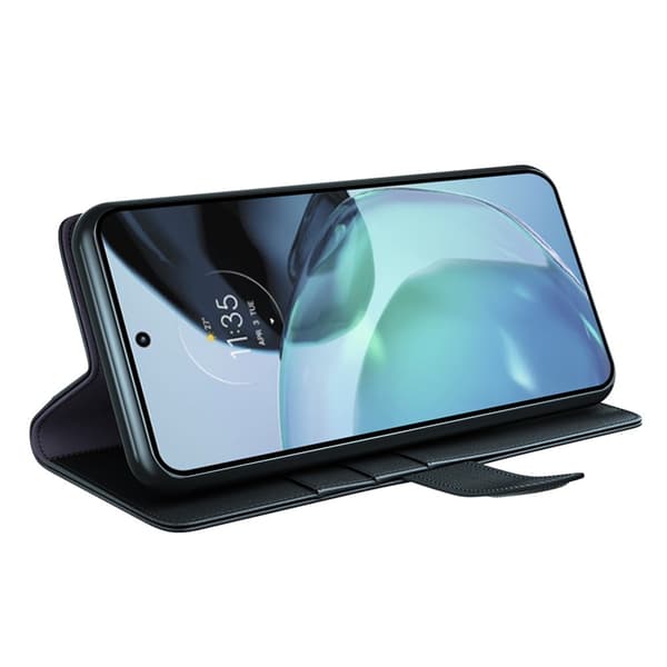Äkta Läderfodral Google Pixel 7a Svart