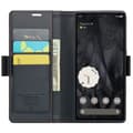 Miniatyrbild 2 av 10: CaseMe Slim Plånboksfodral RFID-skydd Google Pixel 8 Pro Svart