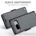 Miniatyrbild 5 av 10: CaseMe Slim Plånboksfodral RFID-skydd Google Pixel 8 Svart