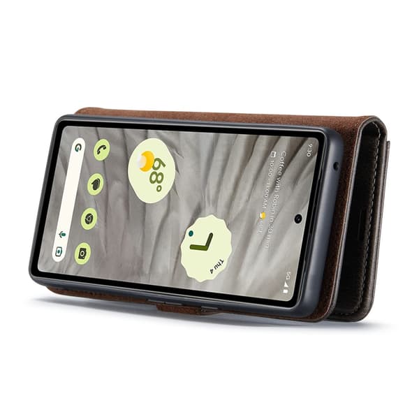 DG.MING 2-in-1 Magnet Wallet Google Pixel 7a Brown