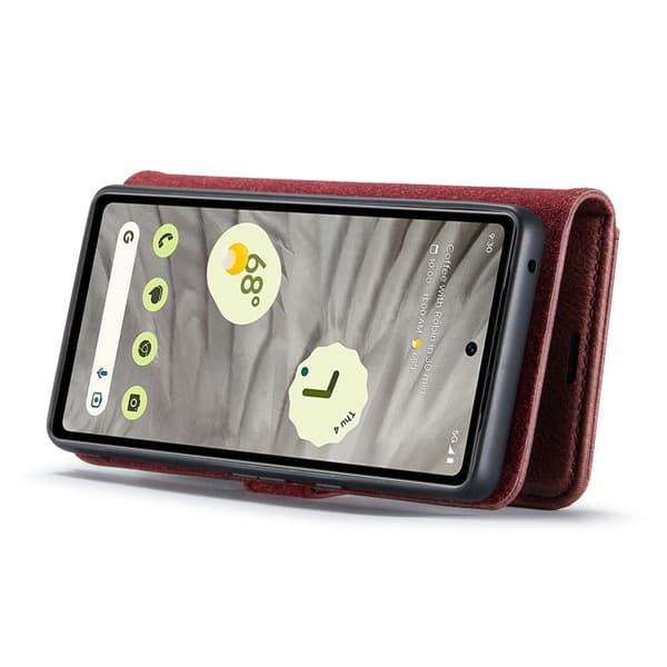 DG.MING 2-in-1 Magnet Wallet Google Pixel 7a Red