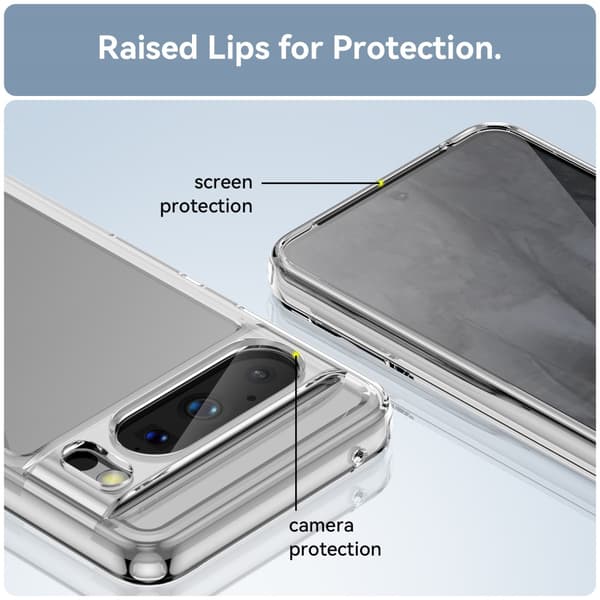 Hybrid Edge Case Google Pixel 8 Pro Transparent