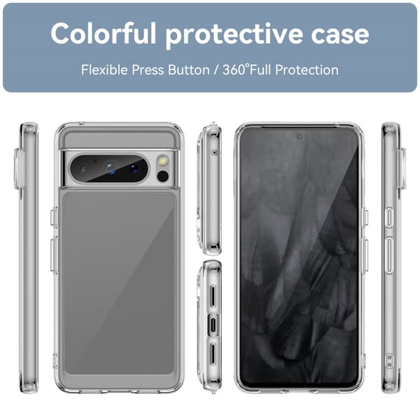 Hybrid Edge Case Google Pixel 8 Pro Transparent