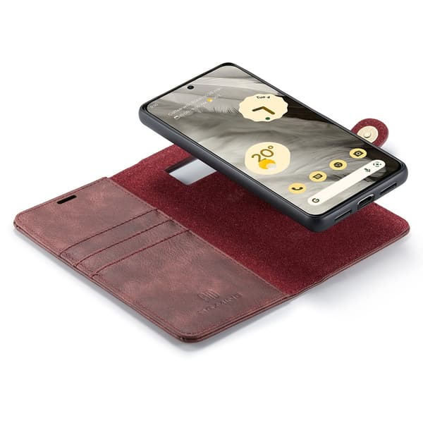 DG.MING 2-in-1 Magnet Wallet Google Pixel 8 Red